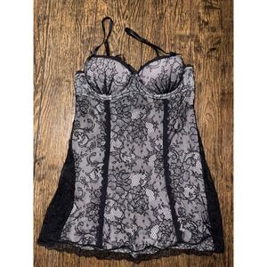 Victoria's Secret sexy little thing black lace lingerie 36B